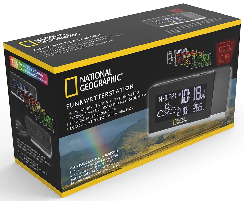 Метеостанция Bresser National Geographic Multi Color с проектором от ...