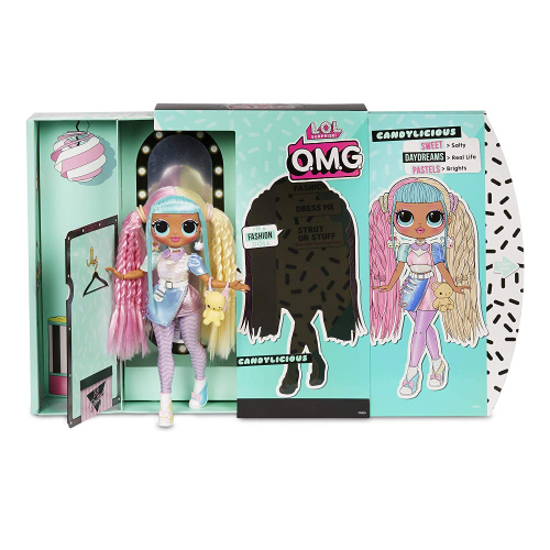 565109 MGA Entertainment L.O.L. Surprise - Кукла OMG Candylicious 2 волна Fashion Doll с 20 сюрпризами фото 4