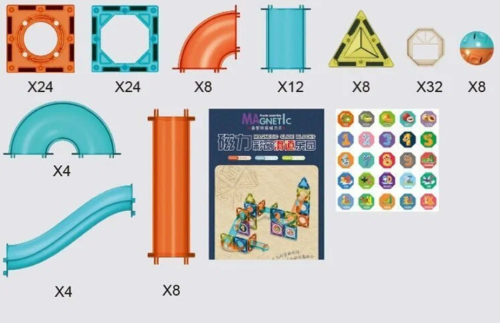Магнитный конструктор Magic Magnetic blocks, 132 детали фото 2