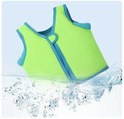 (Зеленый  - размер M) Детский плавательный жилет для купания плавания и бассейна ( 104-116) фото 6