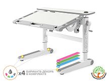 Детский стол Mealux Ergowood - M Multicolor TG Energy  (арт.BD-800 TG/MC Energy)