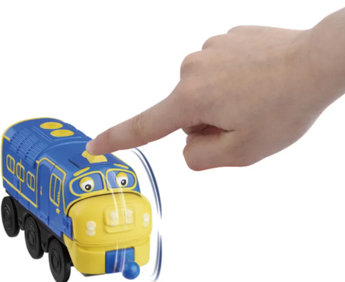 890302 Паровозик Chuggington Чаггингтон Брюстер с механической функцией и пазлом фото 4
