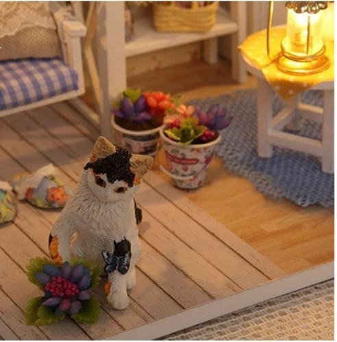 3013 Сборная модель интерьерный Румбокс Мечта котёнка (конструктор) фото 9