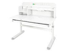 Детский стол Ergokids Bravo Max White/Grey (арт. TH-360 Max WG/G) - столешница белая / накладки серые