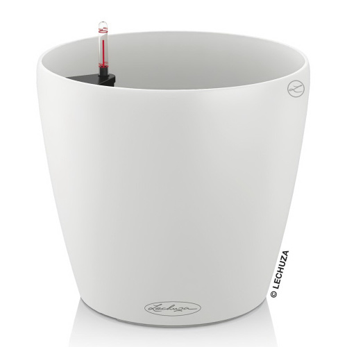 13170 Кашпо LECHUZA Классико Колор 21 Белое с системой автополива фото 2