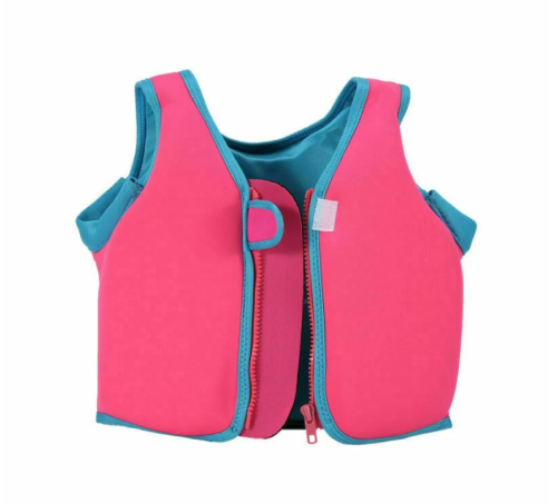 (Розовый  - размер L) Детский плавательный жилет для купания плавания и бассейна ( 116-122) фото 2