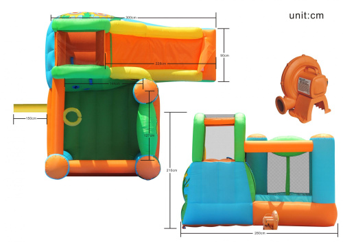 Надувной батут Happy Hop 9171N