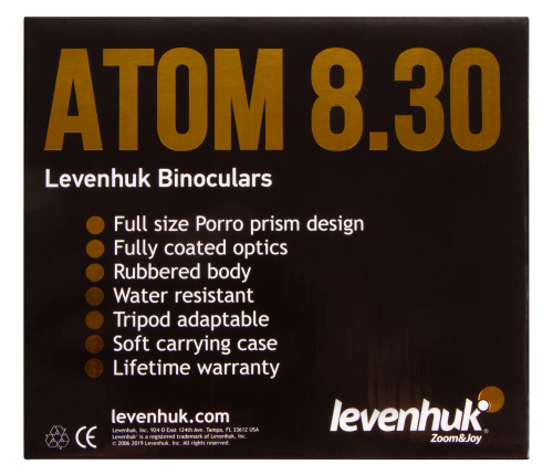 Бинокль Levenhuk Atom 8x30 фото 14