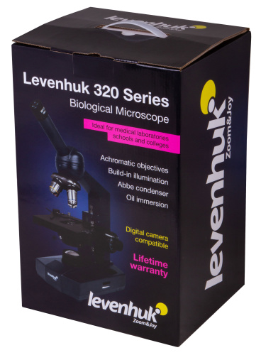 Микроскоп Levenhuk 320 PLUS, монокулярный фото 16