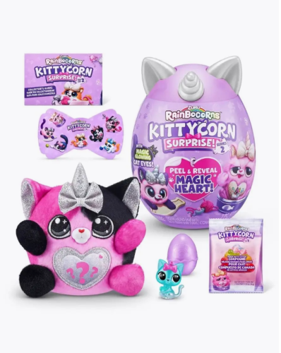 (фиолетовый) Яйцо-сюрприз с мягкой игрушкой ZURU Rainbocorns Kittycorn "Киттикорн", 9279 фото 6