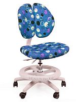 Детское кресло для школьника Mealux Duo Kid (Цвет обивки:Синий с кольцами, Цвет каркаса:Серый)
