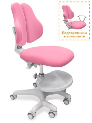 Детское кресло Mealux EVO Mio-2 (Y-408) (Цвет обивки:Розовый, Цвет каркаса:Серый) фото 5