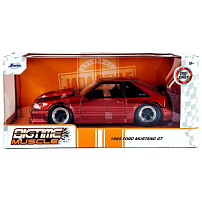 Машина Jada Bigtime Muscle 1:24 1989 Ford Mustang GT (красный)