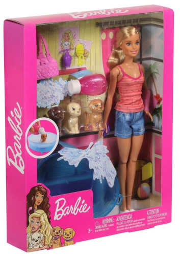 Набор игровой Barbie Купание щенков GDJ37 фото 2