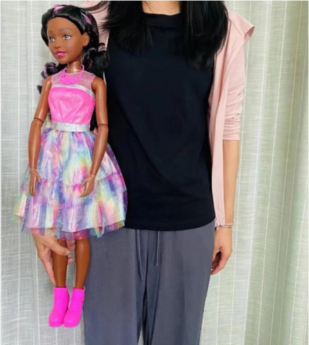 610929 Кукла Барби Мулатка Barbie 70 см фото 6
