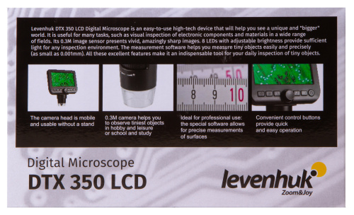 Микроскоп цифровой Levenhuk DTX 350 LCD фото 15