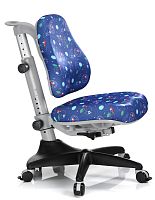 Детское эргономичное кресло Comf-pro Match Chair (Матч) (Цвет обивки:Синий с мячиками, Цвет каркаса:Серый)