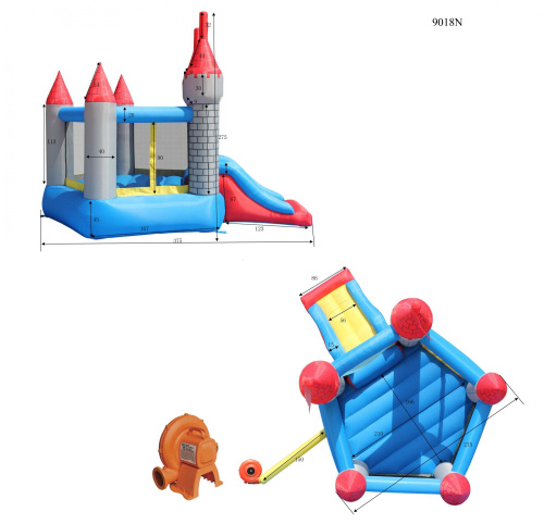 Надувной батут "Крепость" Happy Hop 9018N