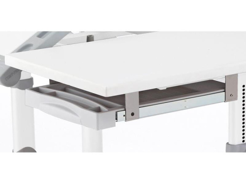 Парта трансформер для детей Comf-pro King Desk (Цвет столешницы:Белый, Цвет ножек стола:Серый) фото 3