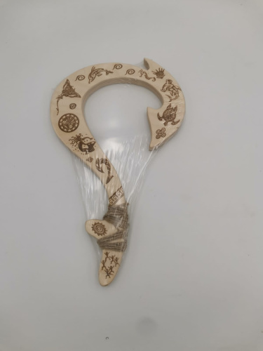 (деревянный) 30 см игрушка волшебный крюк Мауи (из мф Моана ) фото 4