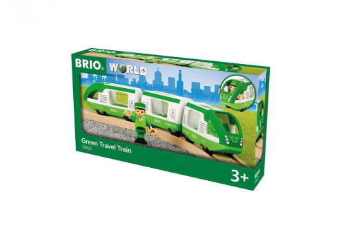 BRIO Зеленый поезд для путешествий с машинистом 33622 фото 3