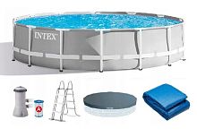 Каркасный бассейн Prism Frame Pool 457х107см + аксессуары, INTEX - 26724