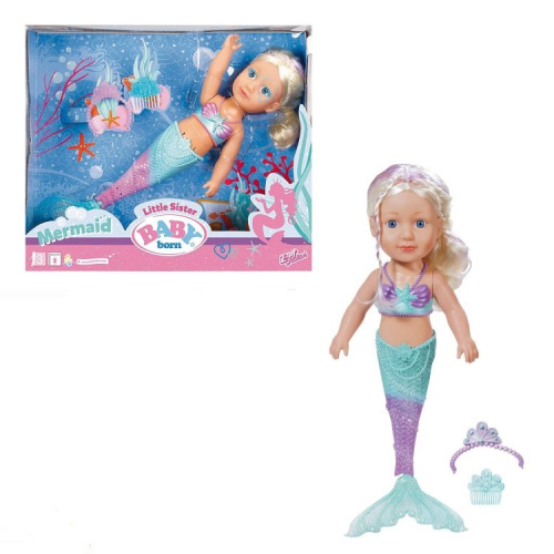 Кукла Русалочка Zapf Creation Baby Born Little Sister Mermaid Сестричка 824344
