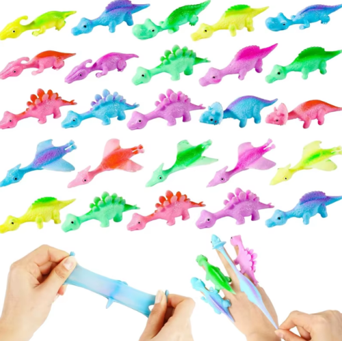 (желтый) Катапульта Динозавр игрушка-антистресс Dino World фото 12