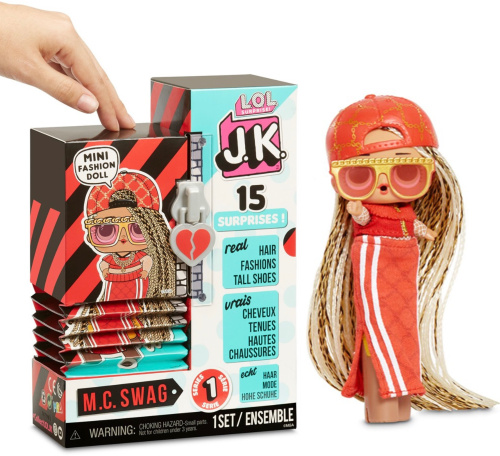 (красный) Кукла L.O.L. Surprise! J.K. Mini Fashion Doll M.C. Swag Серия 1 Мини Модницы 570769 фото 2