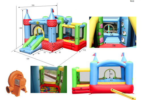 Надувной батут Happy Hop 9112