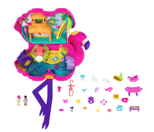 Набор игровой Polly Pocket Flamingo Вечеринка фламинго HGC41 (HGC40) фото 5