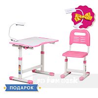 Комплект парта + стул трансформеры Sole II Pink FUNDESK (Ширина: 700мм / Глубина: 500мм)