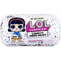 Кукла капсула-сюрприз LOL Confetti Present Surprise Перевыпуск 4 серии Under Wraps 571476 MGA Entertainment