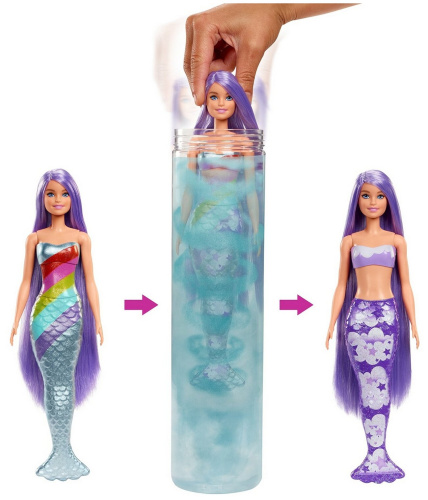 Кукла-сюрприз Barbie Color Reveal Rainbow Mermaid Series HCC46 фото 9