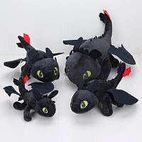 Беззубик мягкая игрушка Дракон (Dragons 2) Toothless