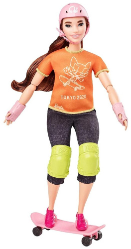 Кукла Barbie Олимпийская спортсменка GJL73-1 Скейтбординг фото 2