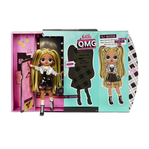 565123 MGA Entertainment L.O.L. Surprise - Кукла OMG Alt Grrrl 2 волна Fashion Doll с 20 сюрпризами фото 4