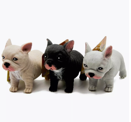 (белый) Игрушка-тянучка собака французский бульдог Junfa (сквиш) фото 3