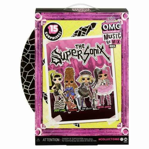 Кукла L.O.L. Surprise! OMG Remix Rock Fame Queen and Keytar с синтезатором 577607 фото 5