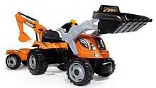 Трактор с ковшом и прицепом Smoby 710110 Builder Max