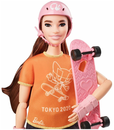 Кукла Barbie Олимпийская спортсменка GJL73-1 Скейтбординг фото 4