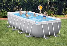 Каркасный бассейн Prism Frame Rectangular Pool 400х200х100см + аксессуары, INTEX - 26788