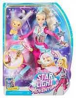 Кукла с летающим котом Попкорном из серии Barbie и космические приключения Барби DWD24
