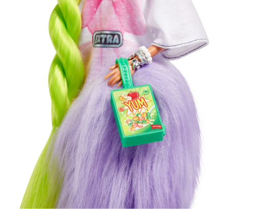 Кукла Barbie Экстра с зелеными неоновыми волосами HDJ44 фото 8
