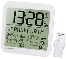 Часы настенные Bresser MyTime Meteotime LCD, белые