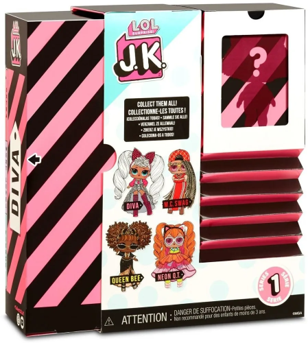 Кукла L.O.L. Surprise! Mini Fashion Doll JK Diva Серия 1 Мини Модницы Дива 570752 (розовый) фото 3