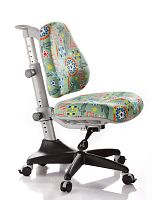 Детское эргономичное кресло Comf-pro Match Chair (Матч) (Цвет обивки:Зеленый с мячиками, Цвет каркаса:Серый)