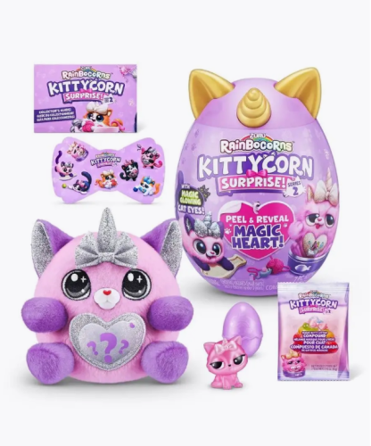 (фиолетовый) Яйцо-сюрприз с мягкой игрушкой ZURU Rainbocorns Kittycorn "Киттикорн", 9279 фото 8