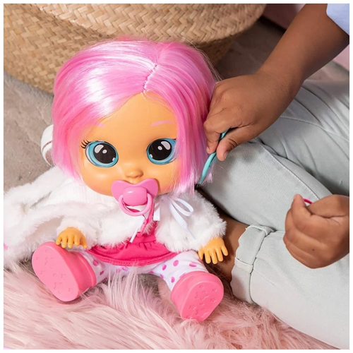 (белая зайка) Кукла Кони IMC Toys Cry Babies Dressy Coney Плачущий младенец 40883 фото 8