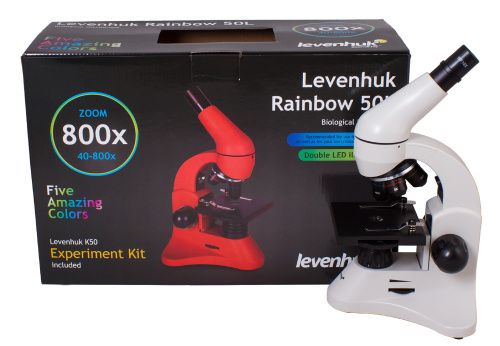 Микроскоп Levenhuk Rainbow 50L Moonstone\Лунный камень фото 19